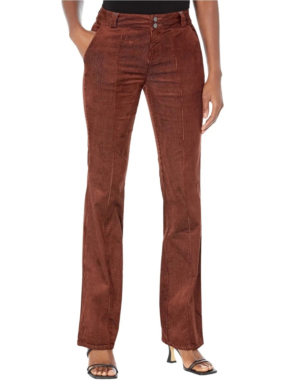Paige Naomi Corduroy Pants Womens Size 28 Brown Bronze Dust Naomi Bootcut